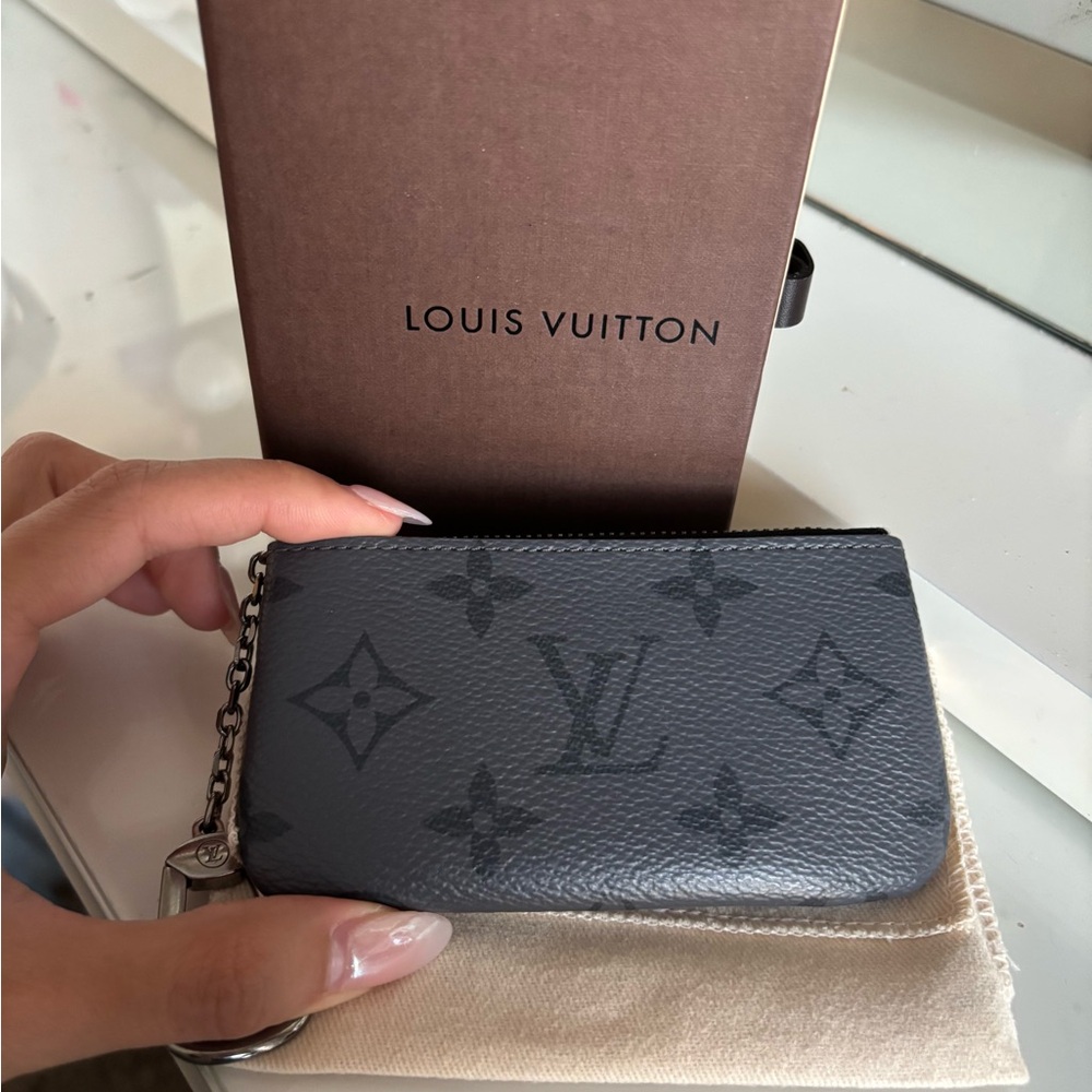 Louis Vuitton Gray Monogram Key Pouch